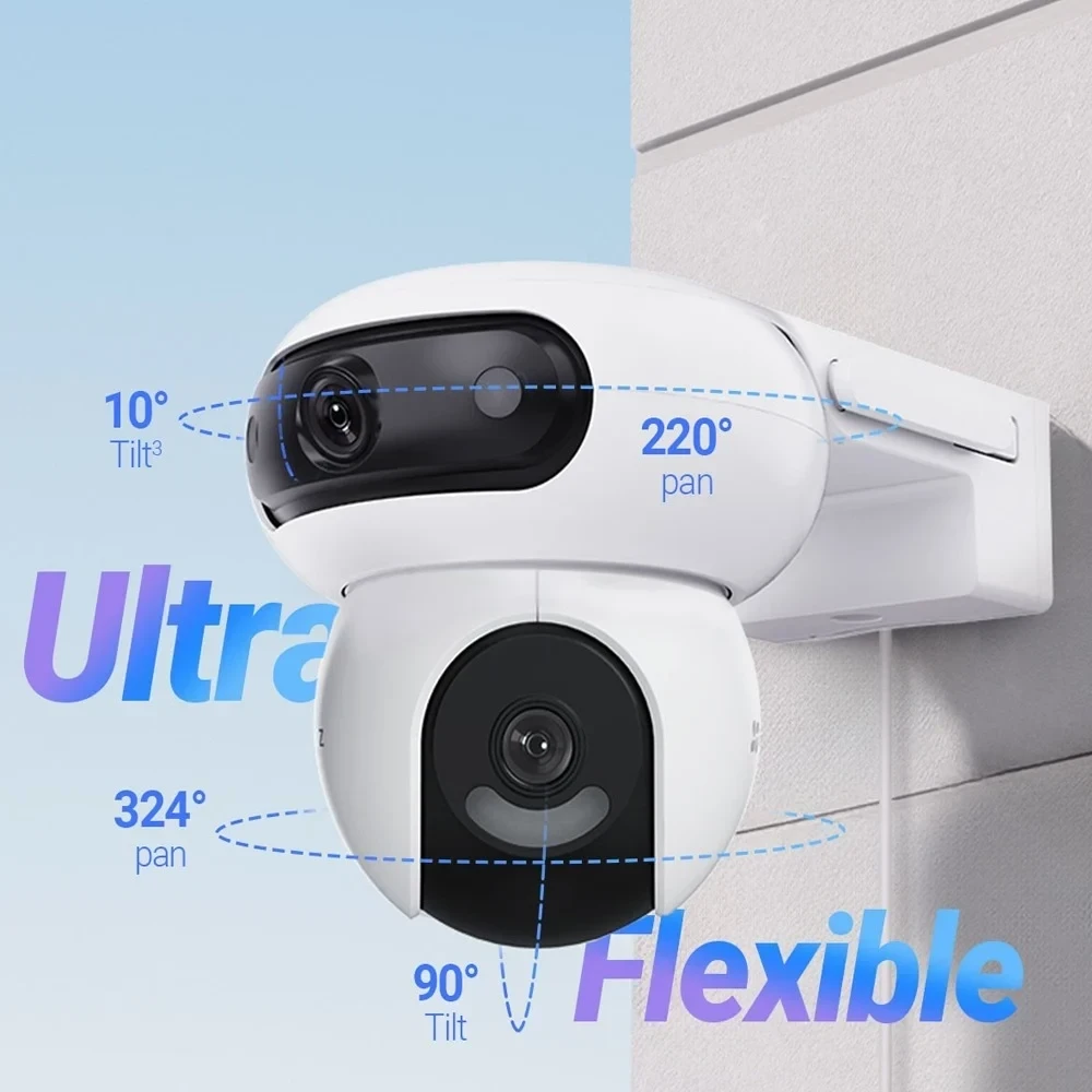 EZVIZ H90 Dual 2K⁺ – كاميرا ذكية خارجية مزدوجة العدسة بدقة عالية