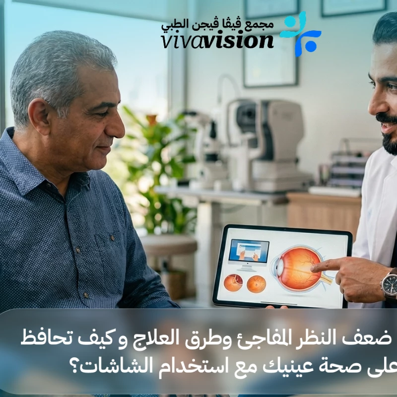 أسباب ضعف النظر المفاجئ وطرق العلاج و كيف تحافظ على صحة عينيك مع استخدام الشاشات؟